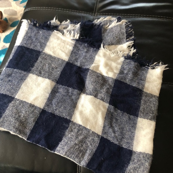 American Eagle Outfitters Accessories - Navy and White Checked Scarf
